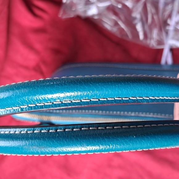 SALE Kate Spade Teal Blue Leather Shoulder Bag Great Used Condition - Picture 8 of 12